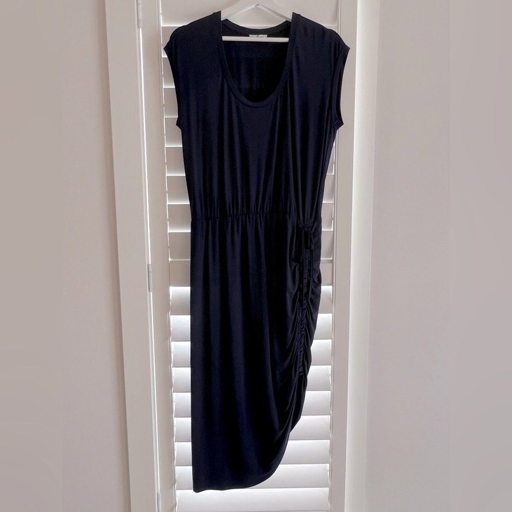 heartloom asymmetrical dress with tie cinch